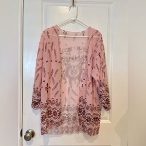 Western look kimono shawl size Small